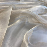 Silver Tissue Organza — a very fine, lightweight sheer organza, 110cm wide