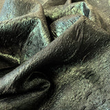 Bottle Green Crushed Metallic Jacquard — a crushed jacquard with a metallic sheen