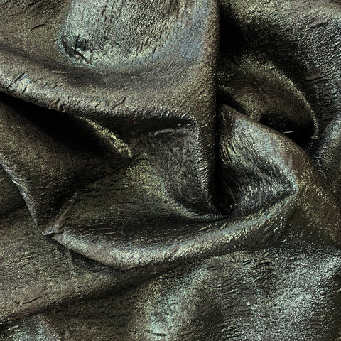 Crushed Metallic Jacquard (Y30684)  Bottle Green