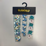 Remnant Embellished Trim Bundle - Blue / Green / Pink / Yellow