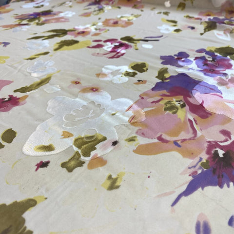 Printed Devore Ivory