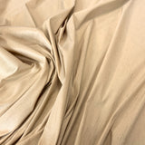 Nude Polyester Dupion — mid-weight and crisp with a lightly slubbed texture, 100% polyester, 140cm wide