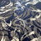 Printed Devore Navy