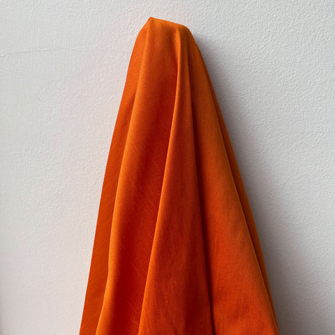 Polyester Dupion Burnt Orange