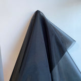 Black Organza Crinoline — a stiff, structured organza ideal for petticoats and skirts, 150cm wide