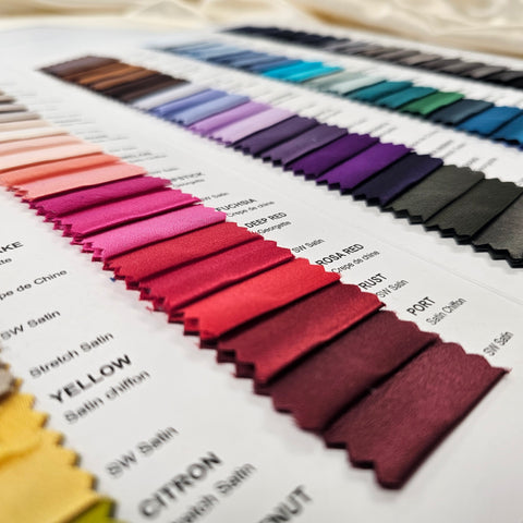 Sample Card Light Weight Mulberry Silks