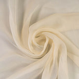 Crinkle Silk Chiffon - Cream