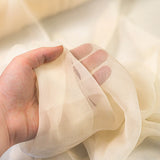 Crinkle Silk Chiffon - Cream