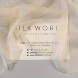 Crinkle Silk Chiffon - Cream