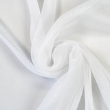 Crinkle Silk Chiffon - White
