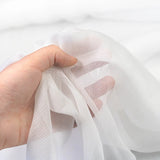 Crinkle Silk Chiffon - White