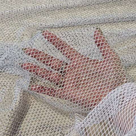 Diamante Mesh Optic Silver
