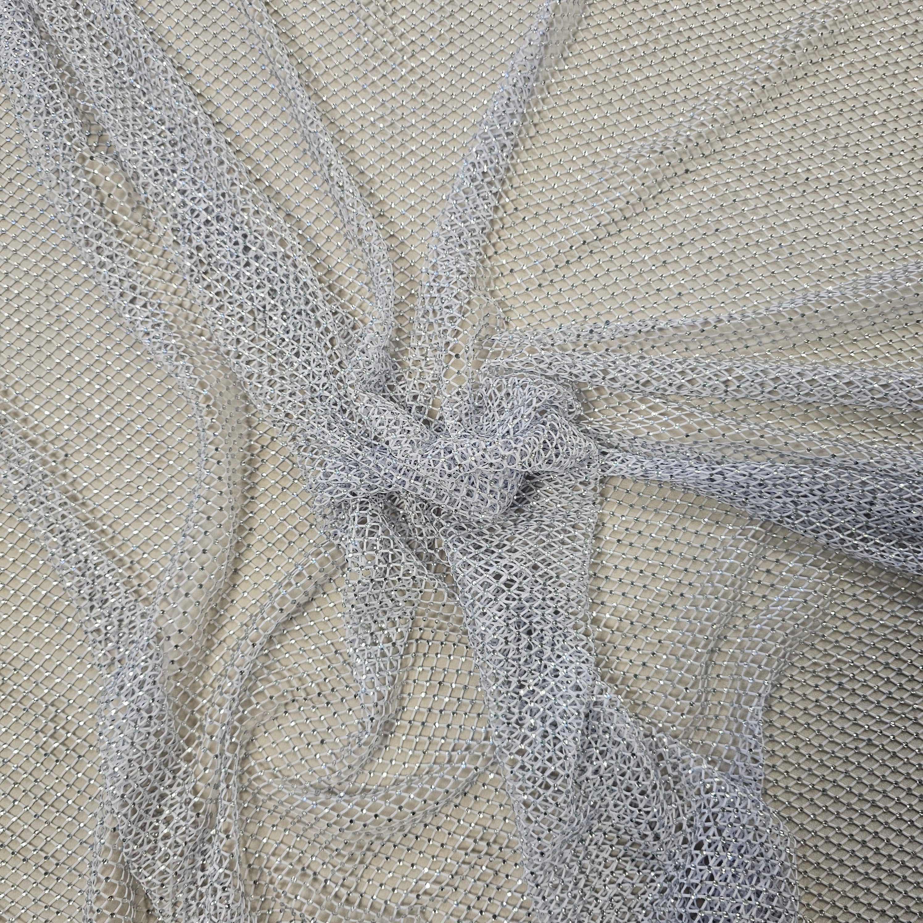 Diamante Mesh Optic Silver