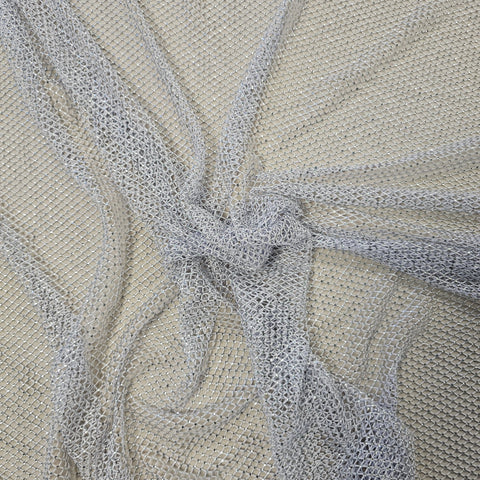 Diamante Mesh Optic Silver