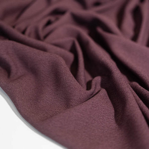 Wool Crepe - Maroon