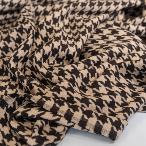 Italian Wool Tweed - Beige / Brown