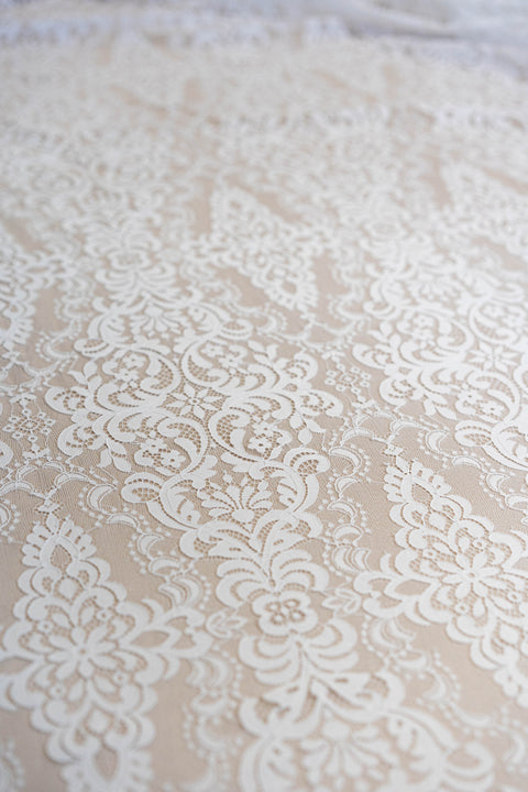Corded Fine Lace (1654) Ivory