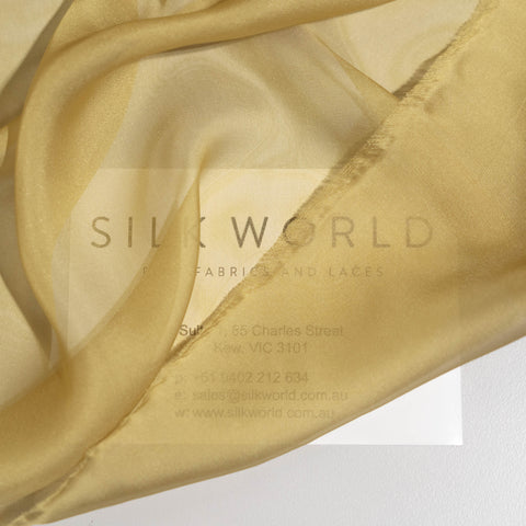 Satin Chiffon - Gold