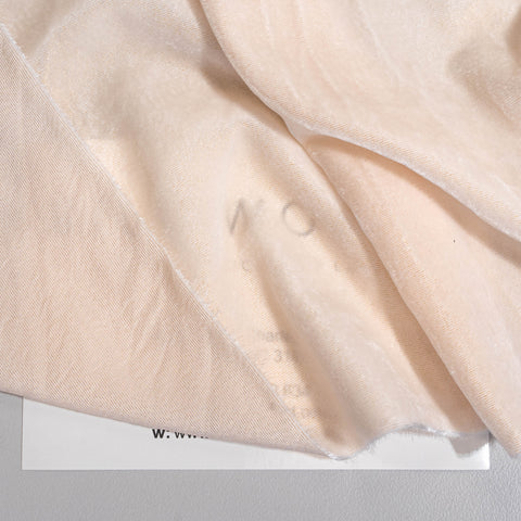 Metallic Velvet Champagne