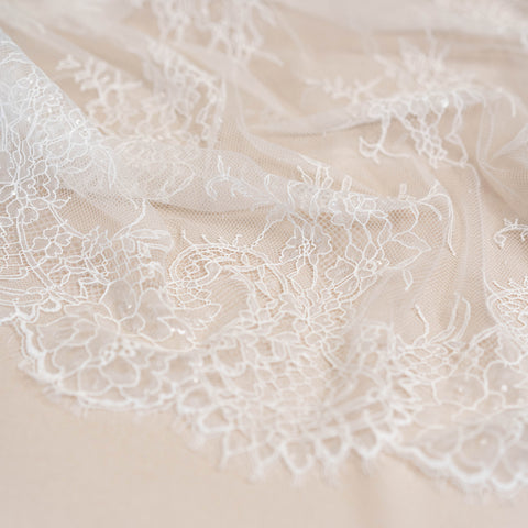 Beaded Lace (1677BD) - Ivory