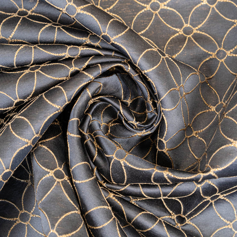Metallic Jacquard (Y85216) - Moonlight