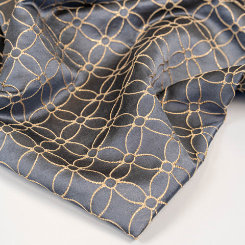 Metallic Jacquard (Y85216) - Moonlight