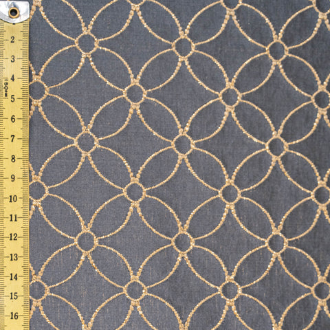 Metallic Jacquard (Y85216) - Moonlight