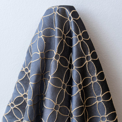 Metallic Jacquard (Y85216) - Moonlight