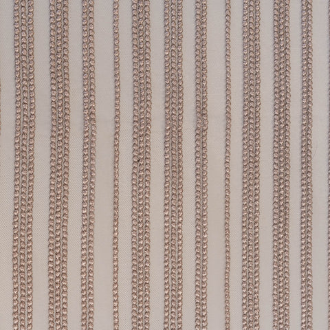 Spot Stripe Embroidered Tulle (LV10975) - Skin