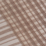 Skin Spot Stripe Embroidered Tulle — featuring scalloped edges, 50% nylon 50% rayon, 130cm wide