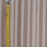 Skin Spot Stripe Embroidered Tulle — featuring scalloped edges, 50% nylon 50% rayon, 130cm wide