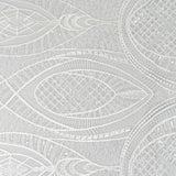 Ivory Embellished Tulle — featuring scalloped edges and hand-beading, 50% nylon 50% rayon, 130cm wide