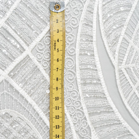 Embellished Tulle (LV11214) - Ivory
