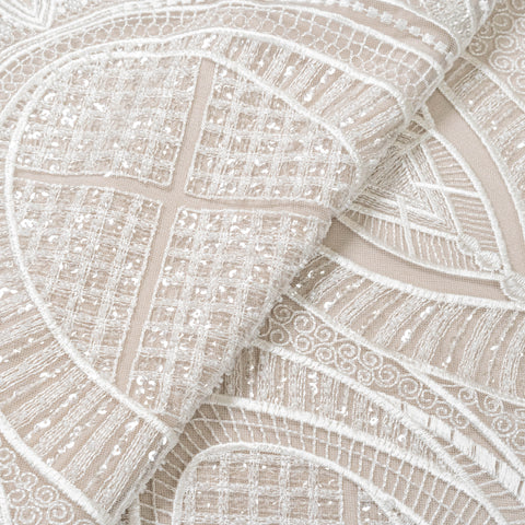 Embellished Tulle (LV11214) - Ivory