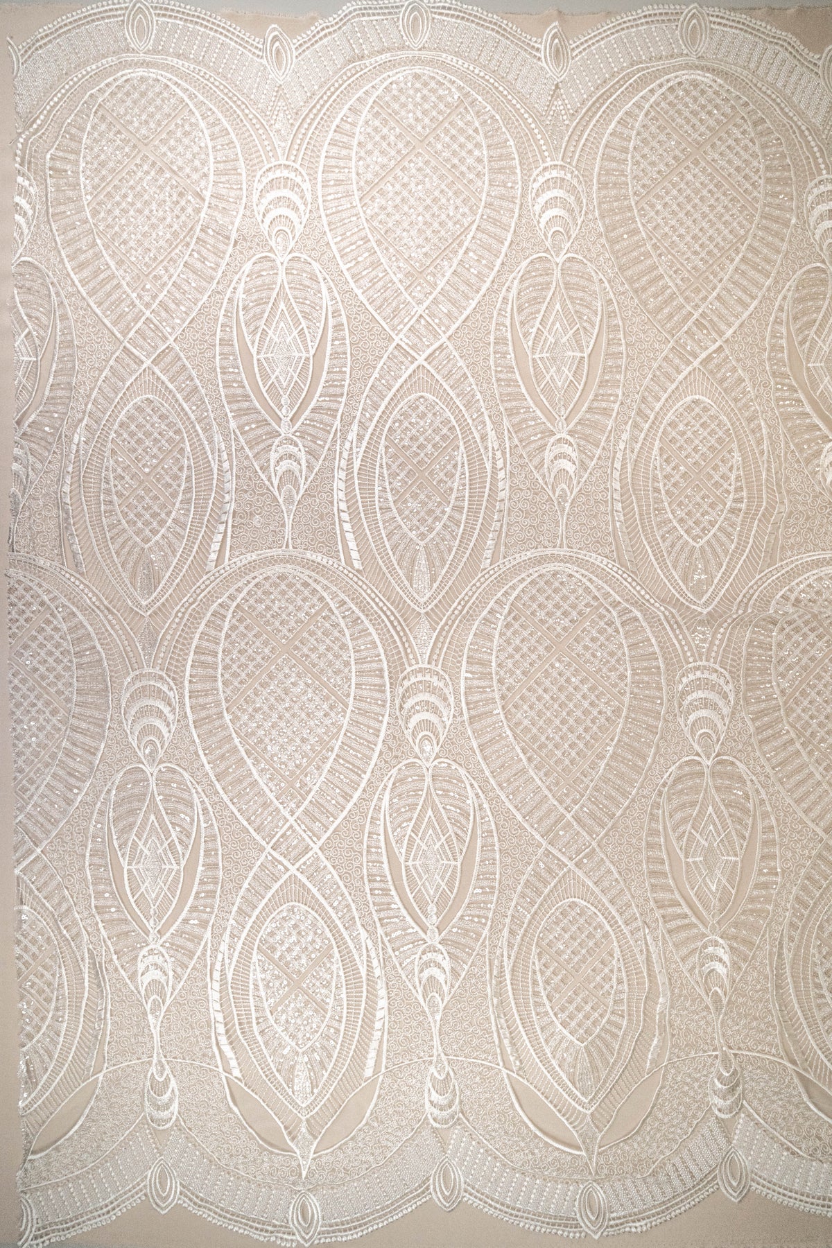 Arabesque Embellished Tulle (LV11214) - Ivory