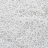 Off White Elastic Crushed Tulle — featuring a crushed texture, 100% nylon, 50cm wide