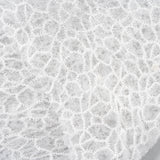 Off White Elastic Crushed Tulle — featuring a crushed texture, 100% nylon, 50cm wide