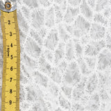 Off White Elastic Crushed Tulle — featuring a crushed texture, 100% nylon, 50cm wide