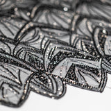 Gatsby Embellished Tulle (W53193) - Black / Silver