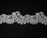 Swirling Delicate Lace Trim (1682T) - M. Ivory