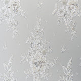 Blooming Beaded Floral Lace (1660BD) - Ivory