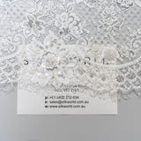 Blooming Beaded Floral Lace (1660BD) - Ivory