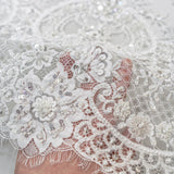 Blooming Beaded Floral Lace (1660BD) - Ivory