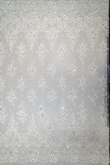 Blooming Beaded Floral Lace (1660BD) - Ivory
