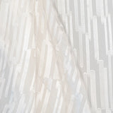 Satin Striped Silk Burnout - Ivory