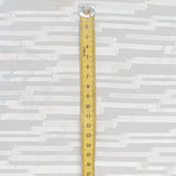 Satin Striped Silk Burnout - Ivory