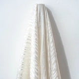 Satin Striped Silk Burnout - Ivory