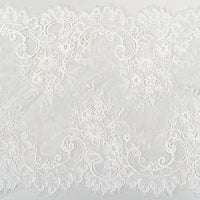Efflorescent Corded Lace Trim (1524T) - Ivory