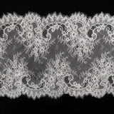Efflorescent Corded Lace Trim (1524T) - Ivory