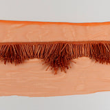 Bugle Beaded Fringe Trim (K23897) - Burnt Orange